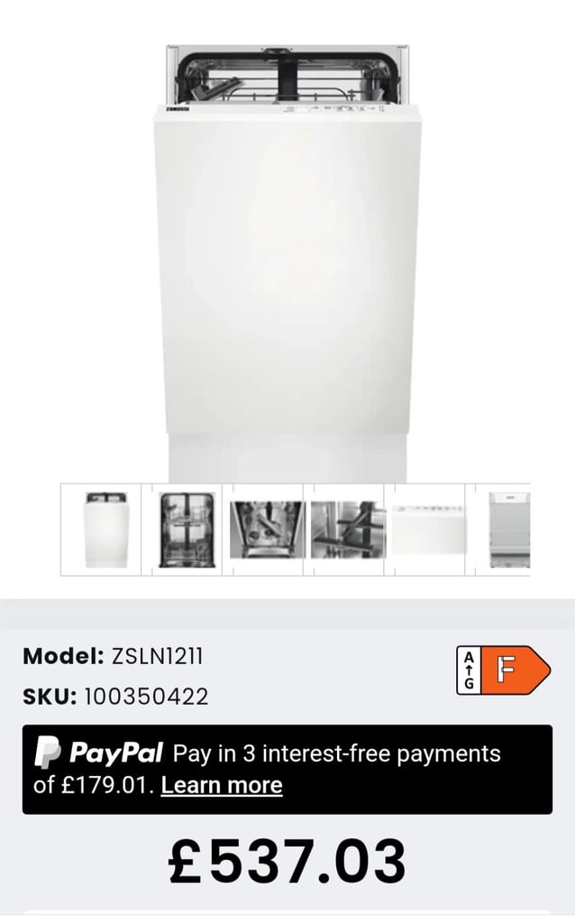 image for Brand new on the box 📦 Zanussi Dishwasher 45cm 