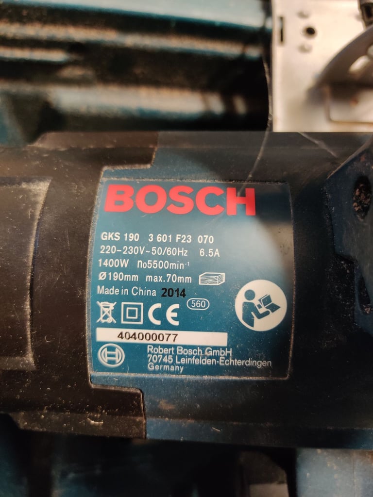 Bosch circular saw 1400w 