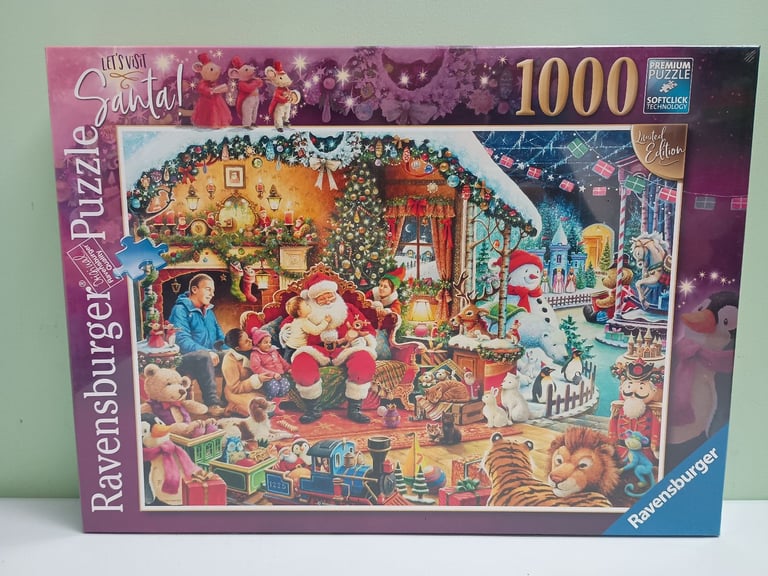 Let's Visit Santa! Christmas 1000 Piece Jigsaw Puzzle Ravensburger