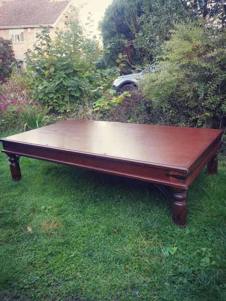 image for Solid wood large coffee table