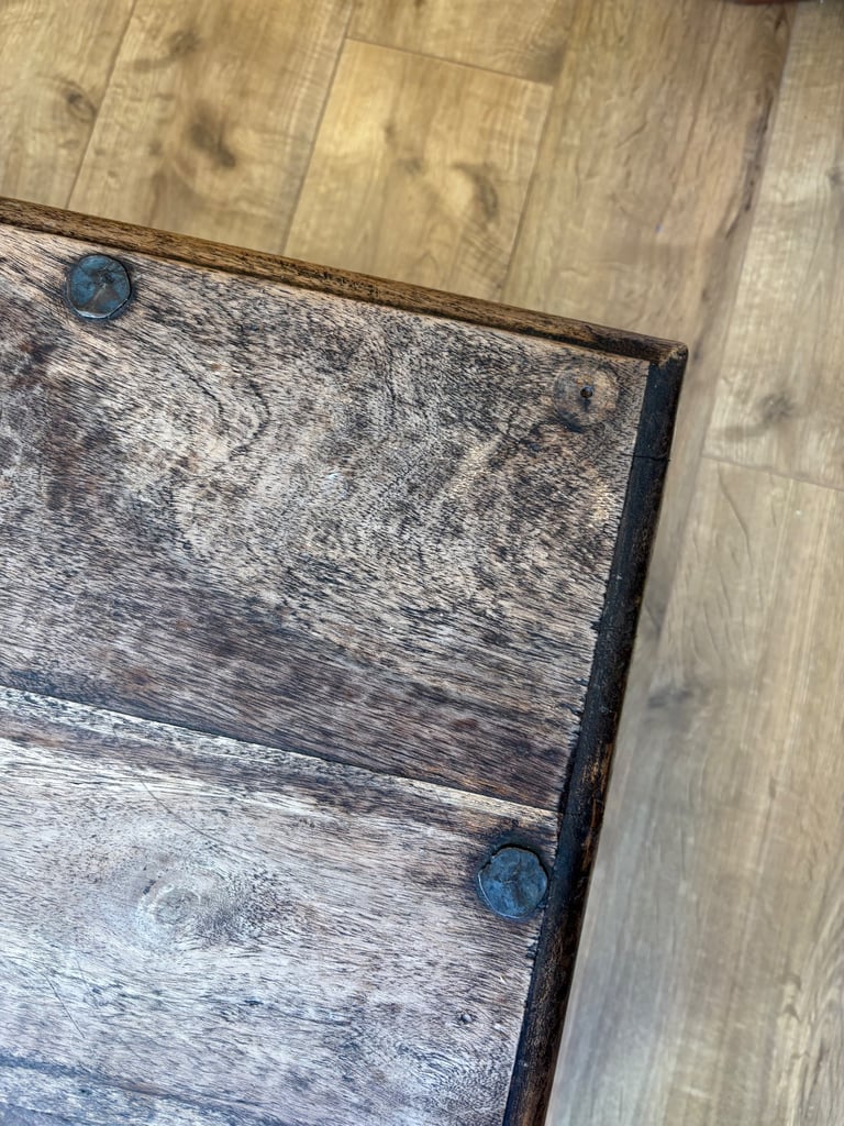 Dark wood coffee table 