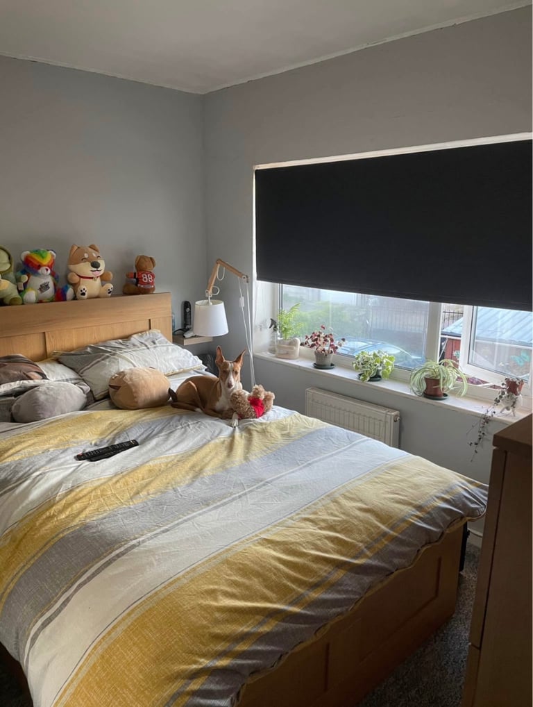image for Double bed with storage, wardrobe and drawers
