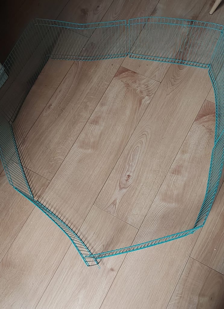 indoor run for hamsters, metal,  8 elements 