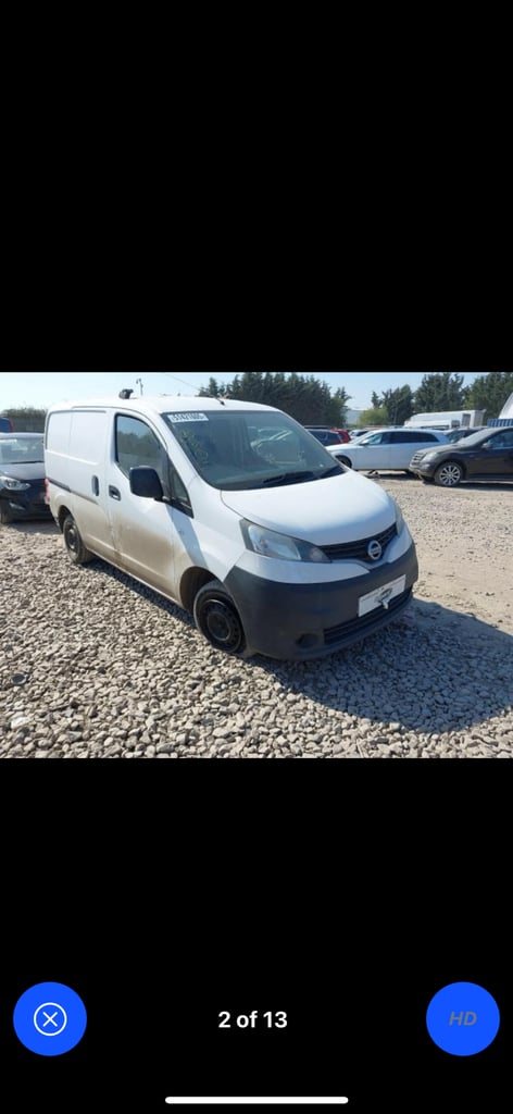 2015 Nissan nv200 BREAKING 