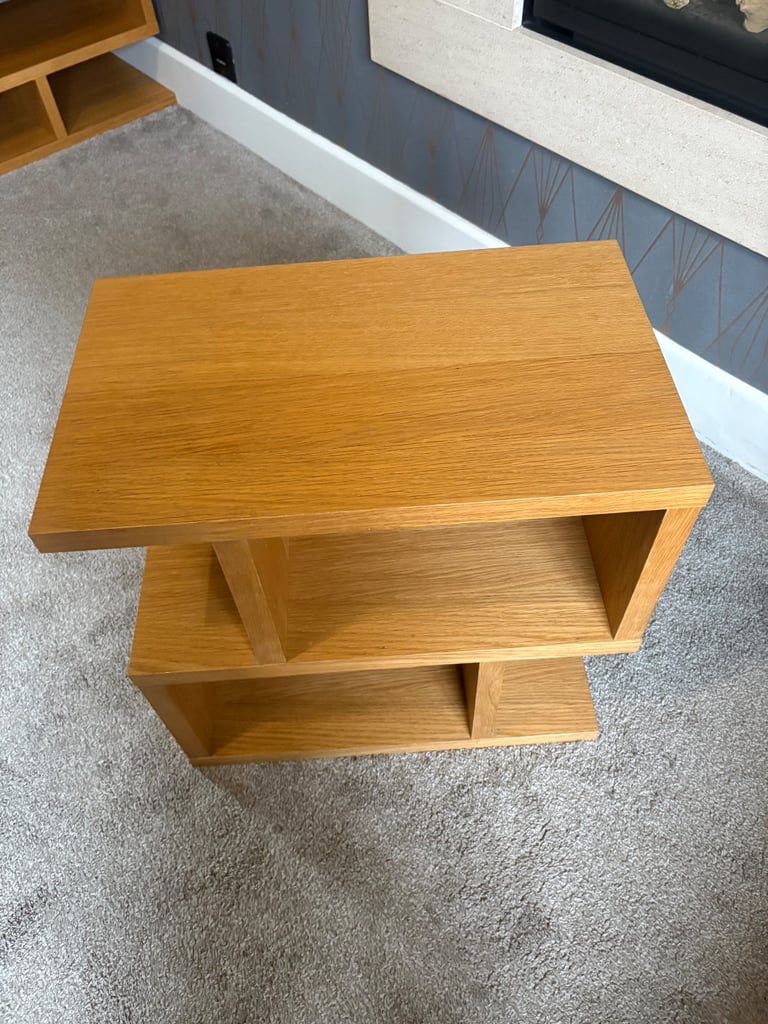 John Lewis Oak living room furniture set- tv unit, table and sideboard