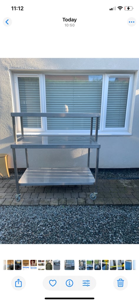 commercial stainless steel prep table