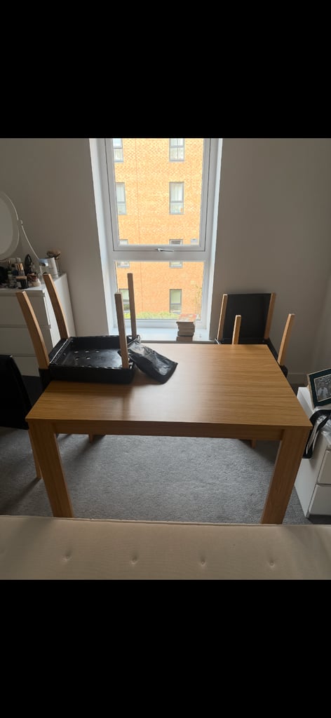 image for Dining table & 4 chairs