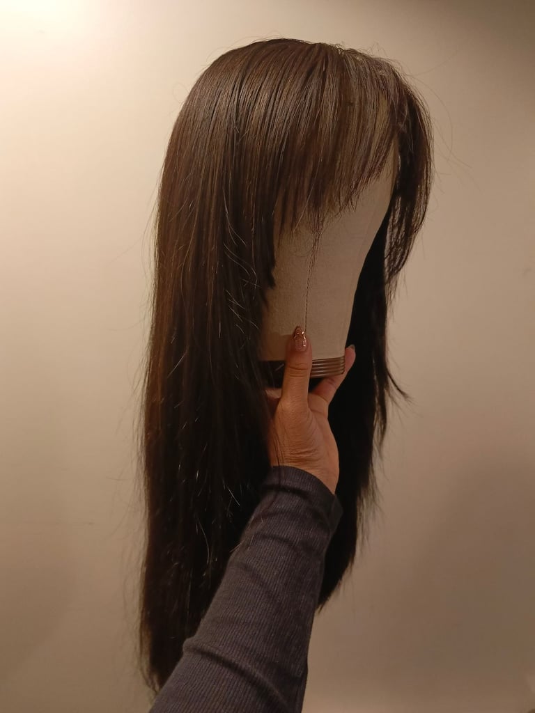 Layered fringe wig