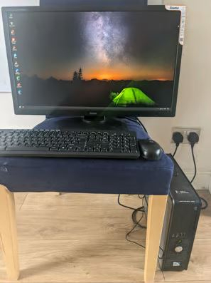 image for 22&quot; monitor, keyboard mouse,  OFFICE PC OPTIPLEX 760 256GB SSD 4GB RAM PENTIUM CPU 