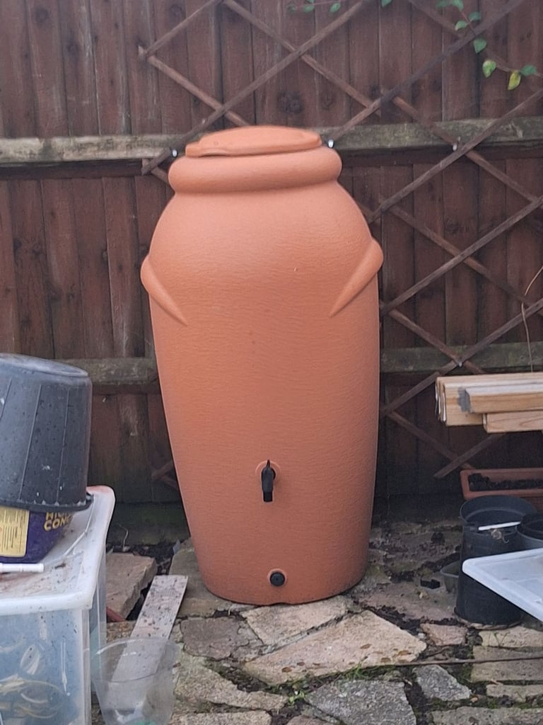image for Brand new terracotta coloured water butt 210l