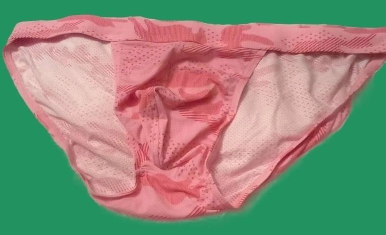 New Pink Patterned Men's Tanga Briefs Bottoms Size XL.POST OR COLLECT!