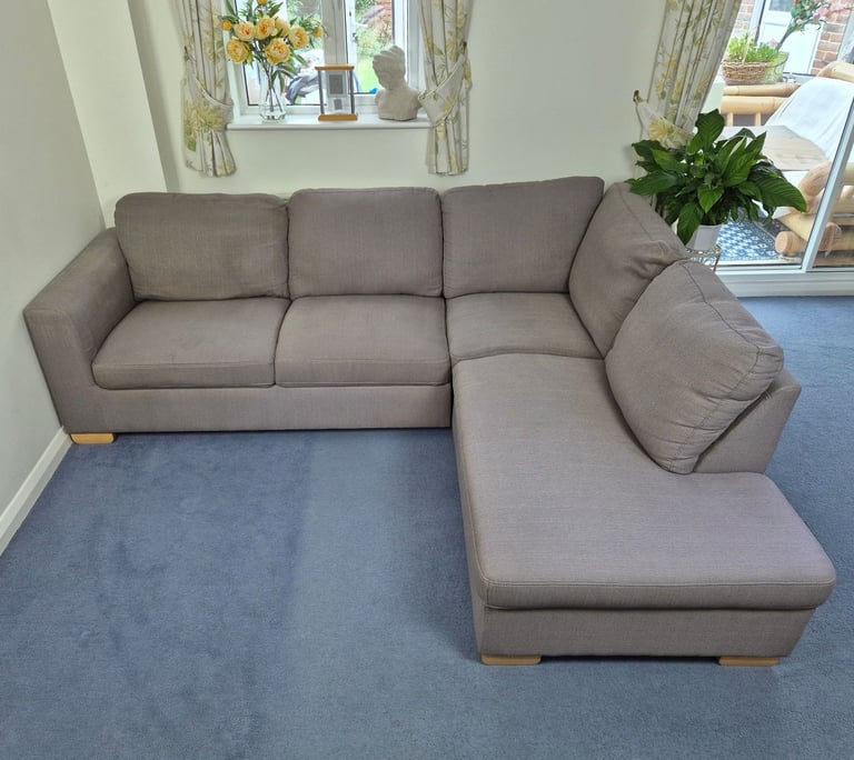 John Lewis Cooper Chaise End Corner Sofa in Grey RRP £1650 *FREE LOCAL DELIVERY*