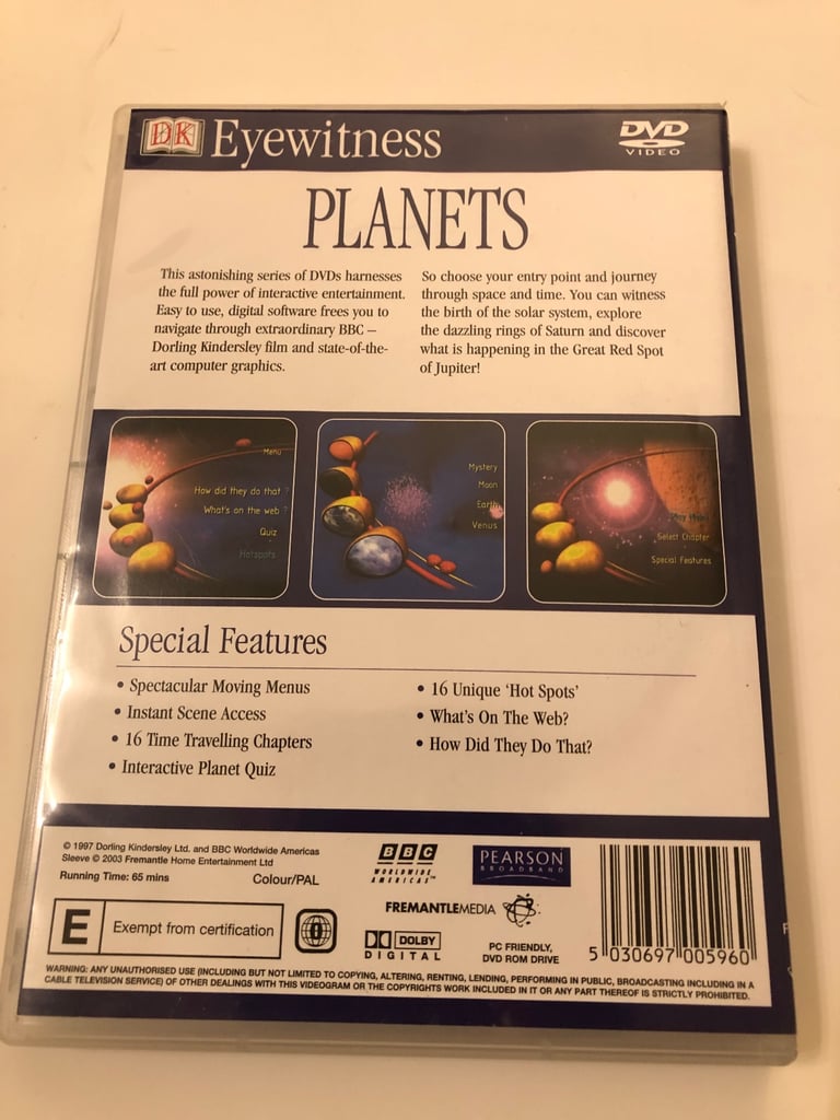 SOLAR SYSTEM BOOK PLUS PLANETS DVD