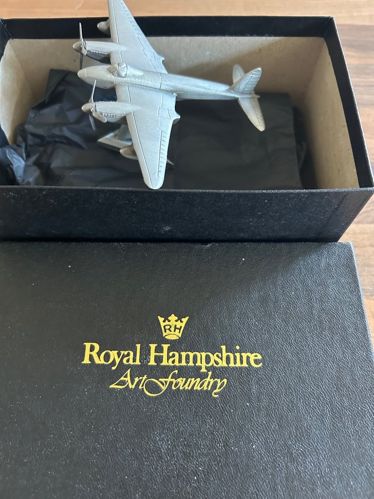 image for Pewter limited edition mosquito raf plane 