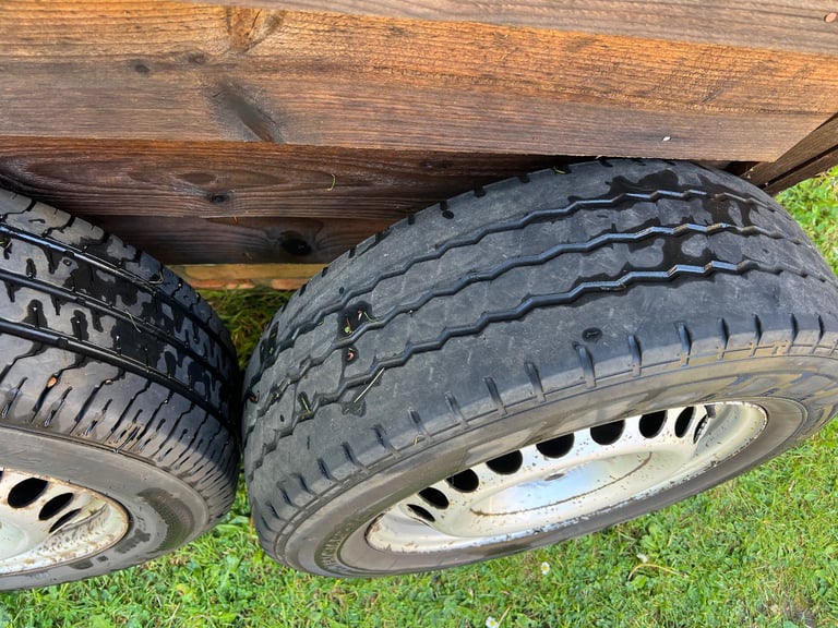 VW Transporter steel wheels with bolts and caps