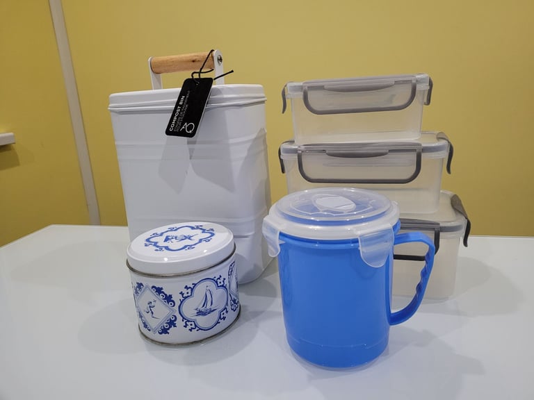 image for Free- New compost Bin, plastic tupperware/ storage tins etc 