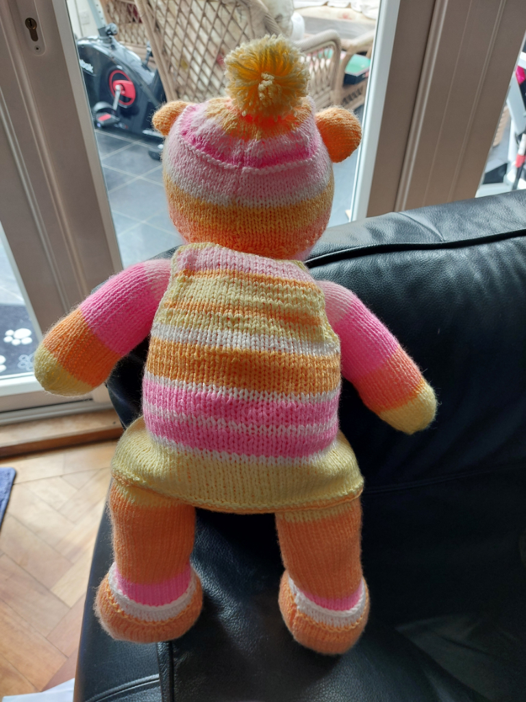 Knitted Colourful Bear