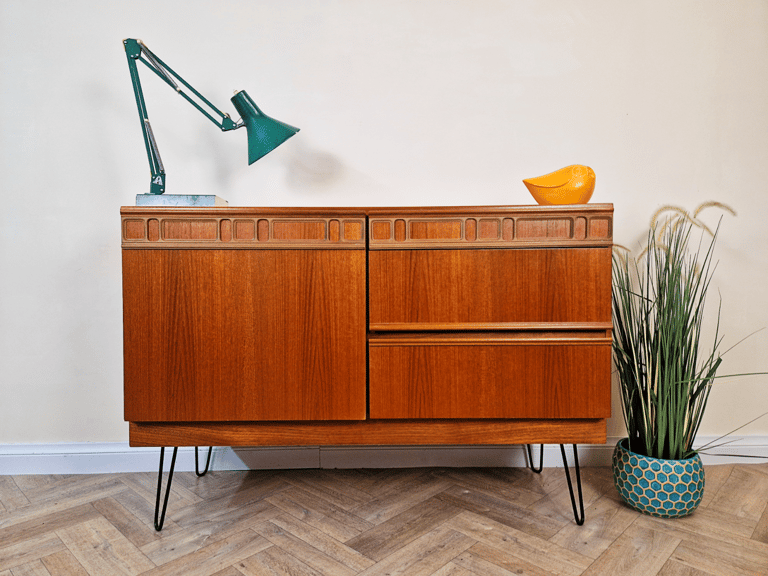 image for McIntosh Vintage Mid Century Danish Design Compact Medium Teak Retro Sideboard BL726