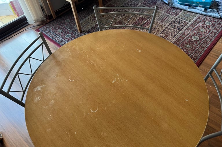 image for Dining table & four chairs