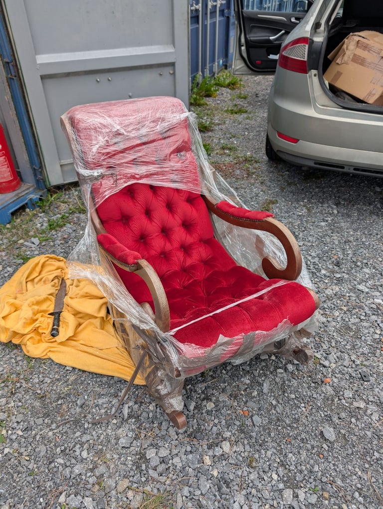 Old 1970s rocking chair