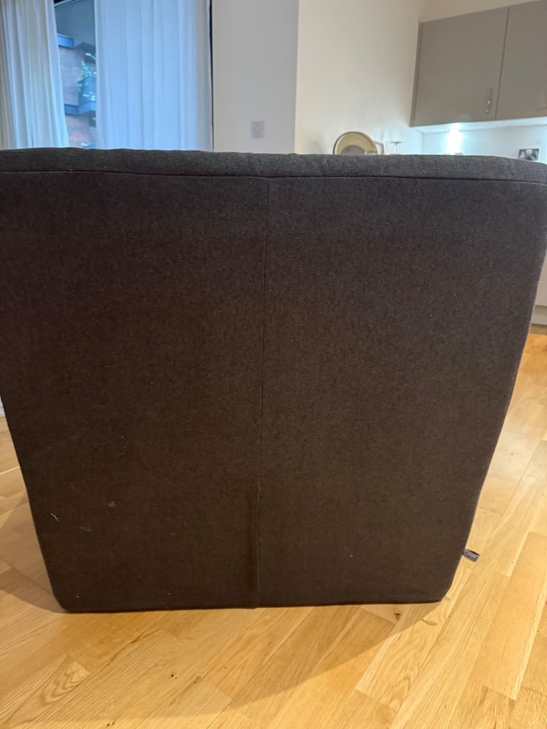Dwell** dark grey fabric sofa chair super comfy ** mint condition