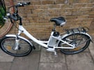 NO KEYS Unisex White 36V PAS+ Throttle 25kmh electric bike bicycle 