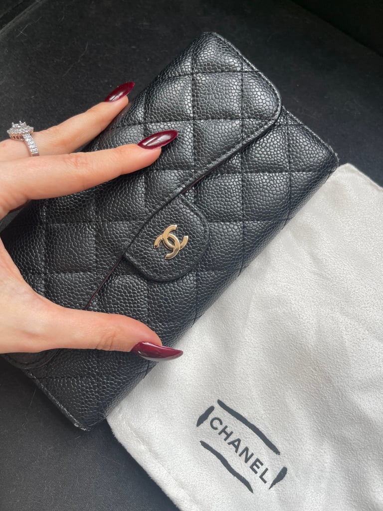 Classic Timeless Chanel Continental Wallet purse in caviar leather | in  Wimbledon, London | Gumtree