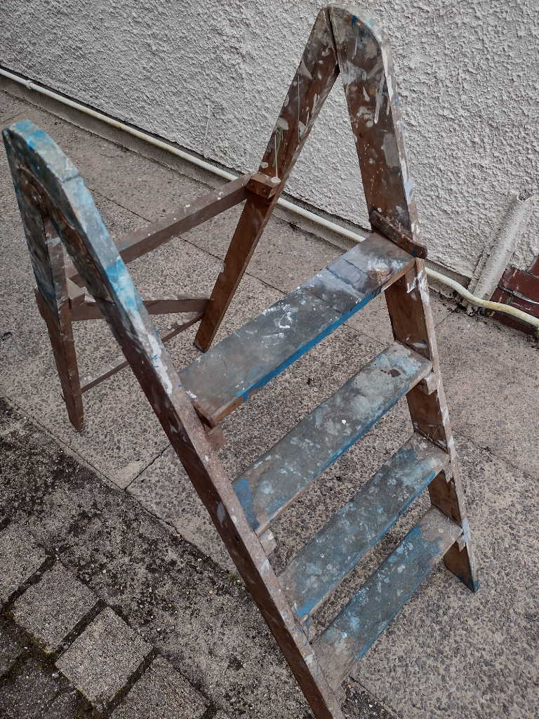 Vintage wood ladder