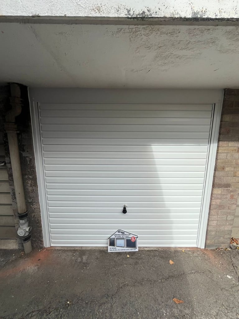 New White Hormann Up & Over Garage Door – Durable, Easy to Use & Fitted by Professionals