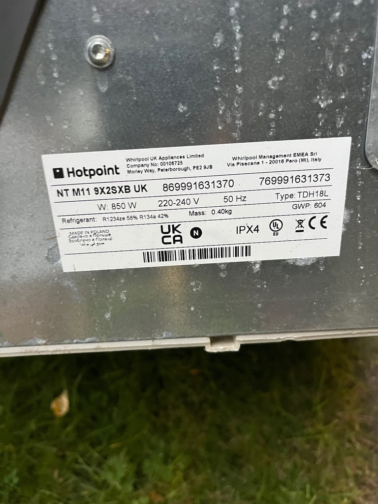 Hotpoint 9kg Heat Pump Tumble Dryer - Graphite/silver 