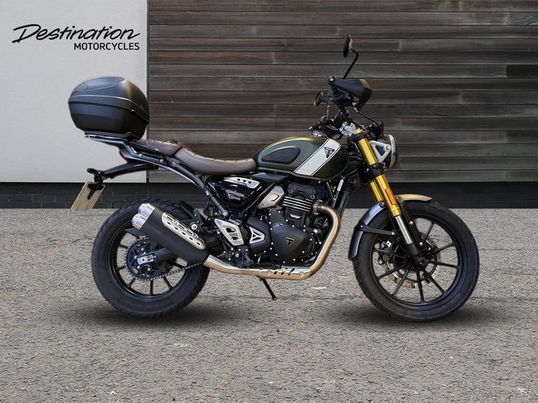 image for 2025 Triumph Scrambler 400 X STANDARD COLOUR Petrol green 6 Speed