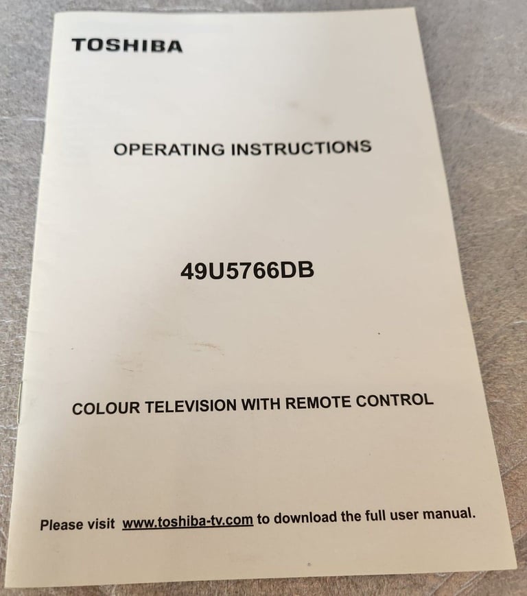 49 inch flat screen Toshiba TV