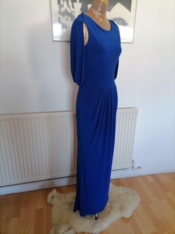 Stunning Vintage OSSIE CLARK Designer Eveing Elegant Maxi Dress