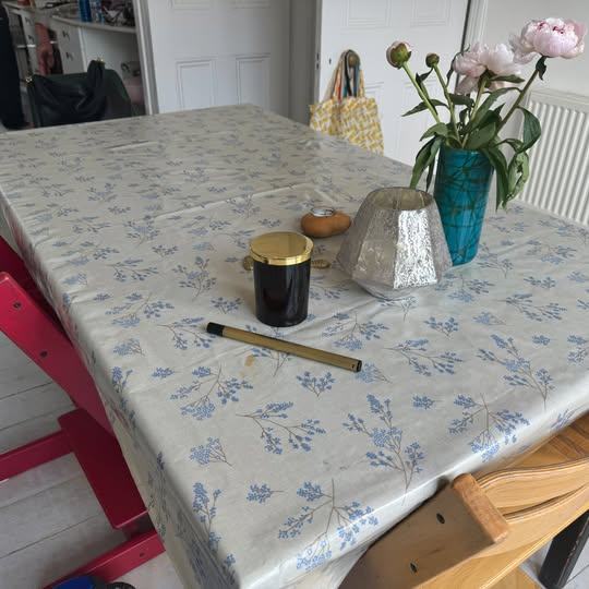 Vintage shabby chic reconditioned wood dining table