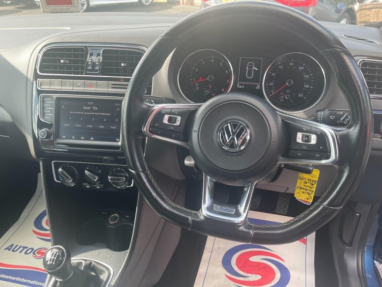 2016 Volkswagen Polo 1.4 TSI BlueMotion Tech ACT BlueGT Euro 6 (s/s) 5dr HATCHBACK Petrol Manual