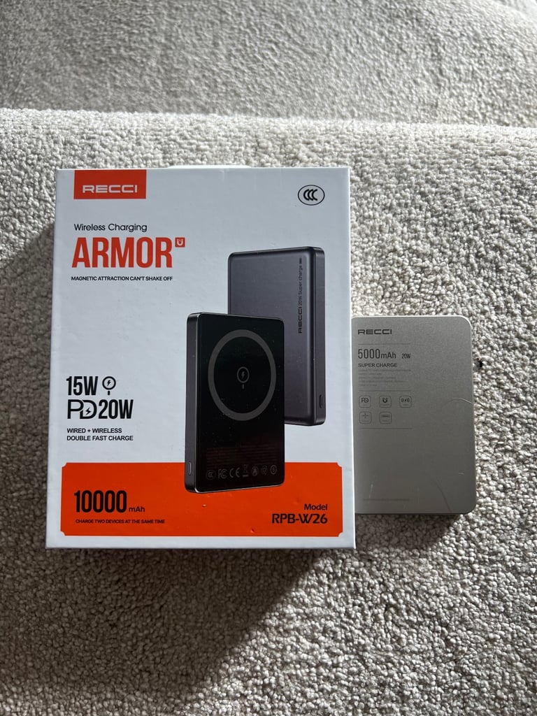 image for Recci Armor 10,000mAh Magnetic Wireless Power Bank 20W PD / 15W Wireless