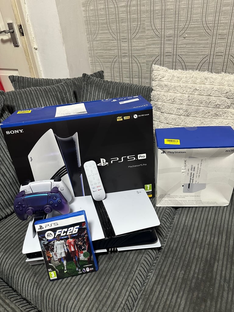 image for Ps5 pro & disc drive 