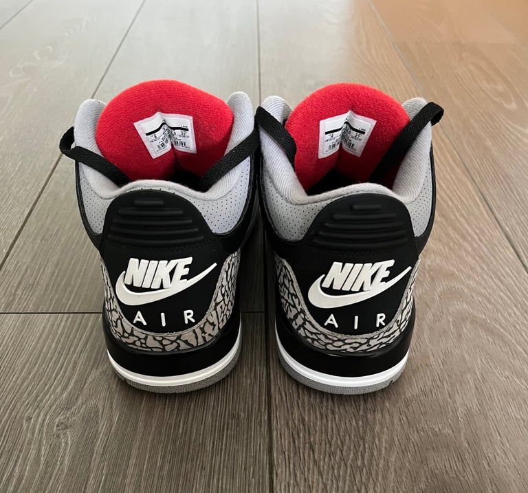 Nike Air Jordan Black Cement 3 Trainers Sneakers (Asics LV Rick Owens Represent Cole Buxton)
