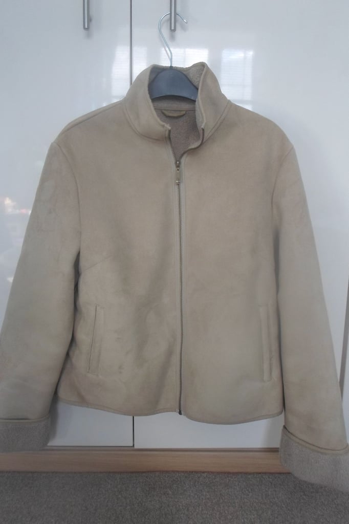 NEXT jacket, size 14. Suede effect. Good condition