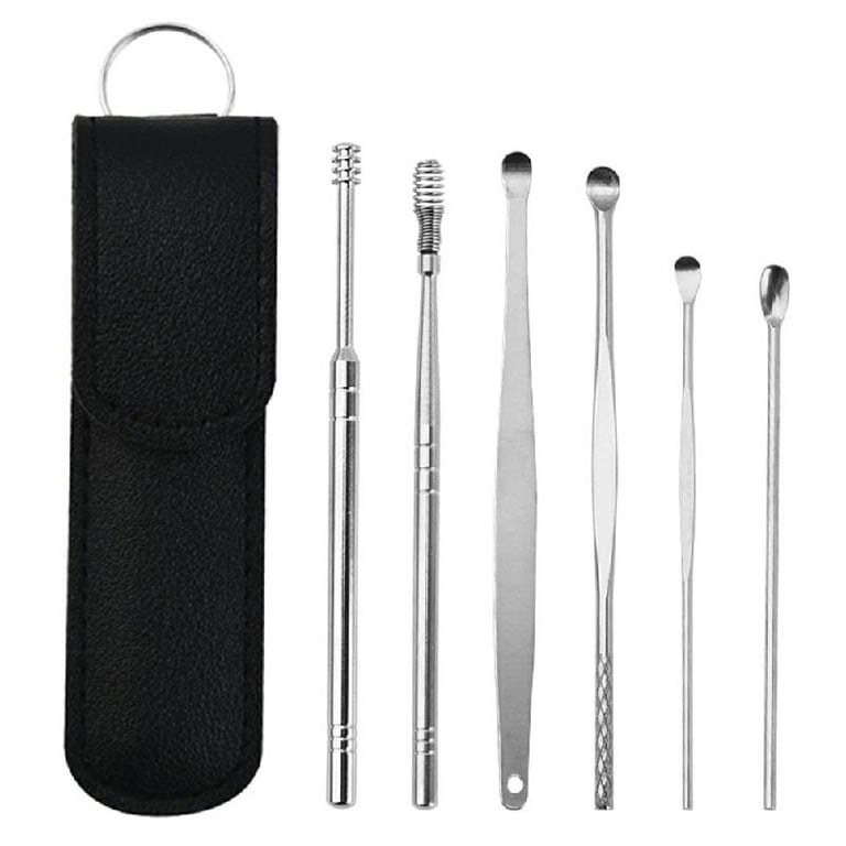 6 Piece Ear Wax Removal Kit Ear Canal Safe Cleaning Tools Stainless ...