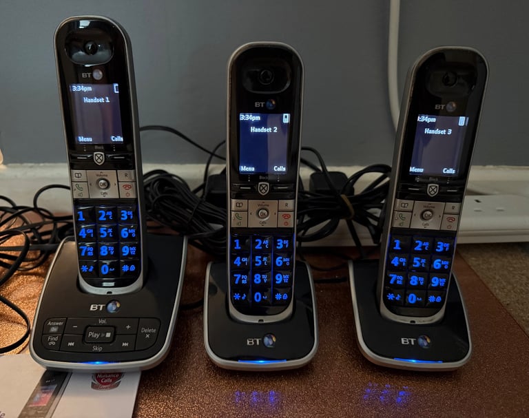 image for BT8610 Advanced call blocker phone (triple handset)