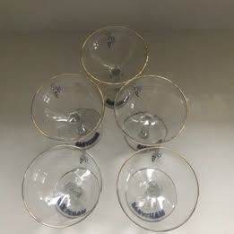BABYCHAM CIRCULAR DRINKS GLASSES pls read ad