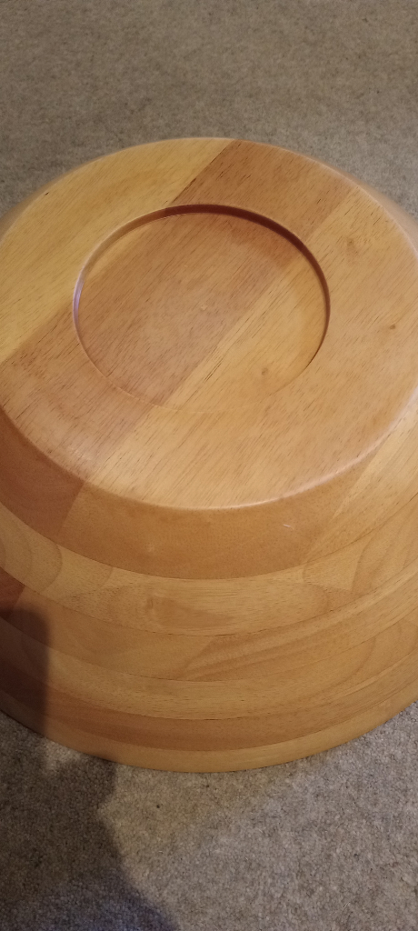 Extra large wooden hand crafted bowl 