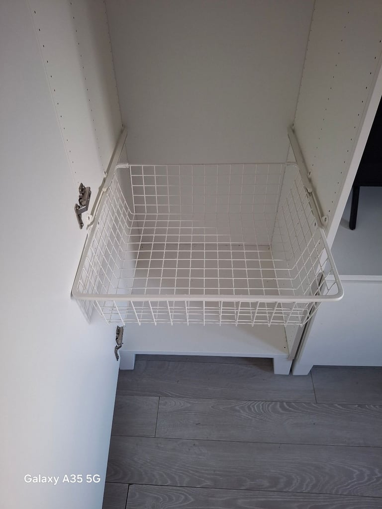 Ikea fonnes white single wardrobes
