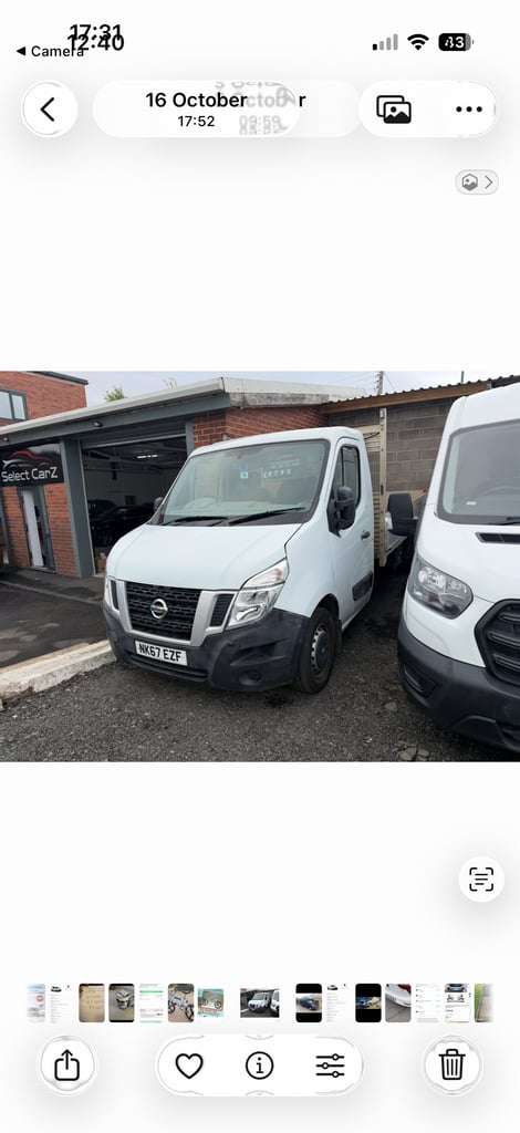 image for 2018 Nissan NV400 2.3 dCi 130ps H1 SE Chassis Cab CHASSIS CAB Diesel Manual
