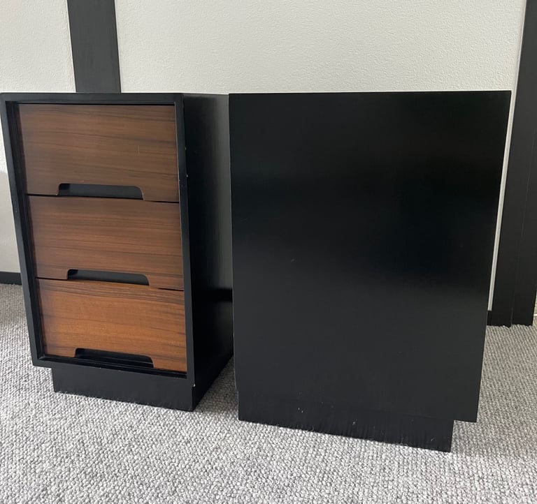 Mid century Stag pair of bedside tables/drawers