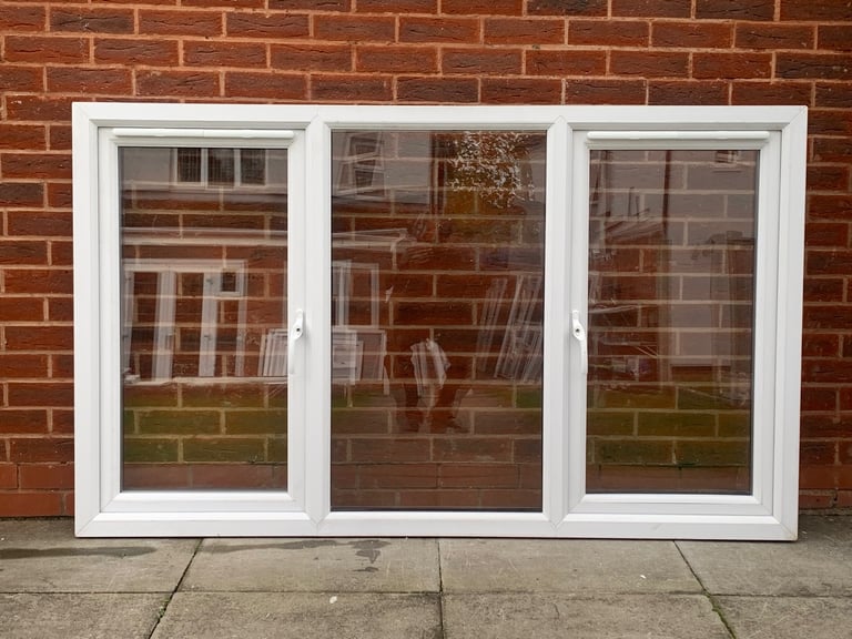 UPVC DOUBLE GLAZED ANTHRACITE GREY WINDOW SIDE OPENERS NEW 183cm WIDE 110cm High