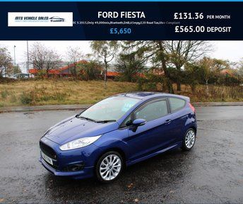 FORD FIESTA 1.0T ZETEC S 2015,Only 49,000mls,Bluetooth,DAB,65mpg,£20 Road Tax,Ulez Compliant