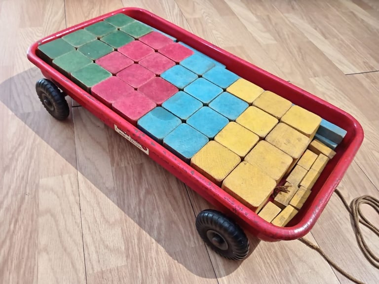 image for The Triang 1950s Industrial Pull Cart - Vintage Collectable 