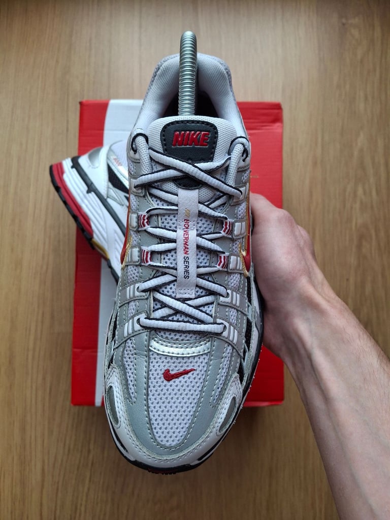 Nike p6000 white/varsity red UK5